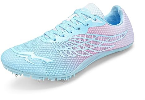 Leichtathletik-Spikes,Spiked Leichtathletikschuhe 8 Spikes,Atmungsaktiv und bequem,rutschfeste Turnschuhe,Leichte Professional Sportschuhe,mit Spikes und Sprint,für Training,Track Wettbewerb