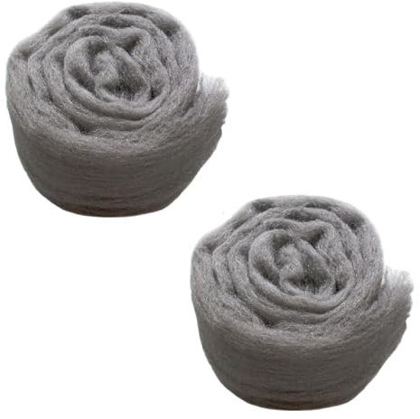Paja de Hierro/Lana de Acero 0000 – Lote de 2 rollos – Ideal para trabajar la madera y limpiar metales