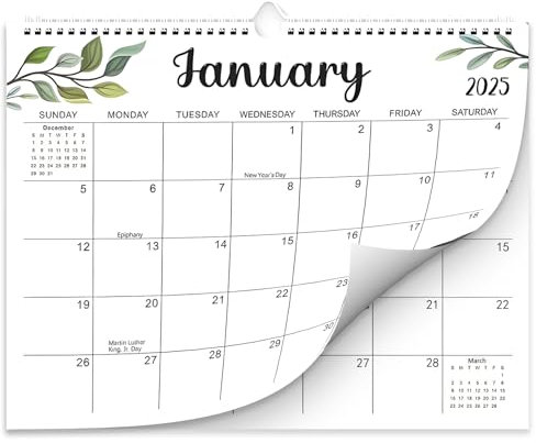 GGTTNRT 2025 Calendar Uk Large Wall Calendar January 2025-June 2026 Month to View Efficient Planning 18 Months 2025 Family Calendar Uk 37.5 x 29cm