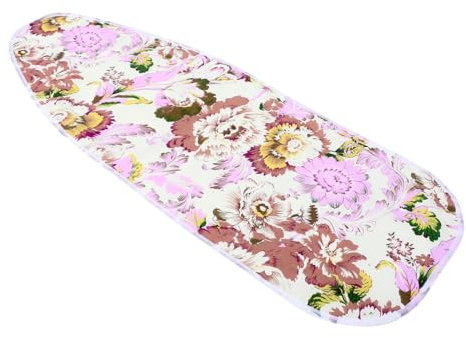 CIYODO Housse De Table à Repasser Antidérapante 100x39cm Tissu Résistant Motif Floral Protection Réutilisable Pour Usage Maison Et Atelier Couture