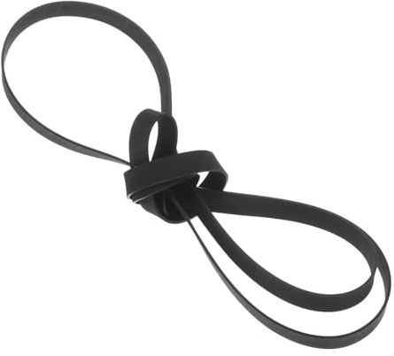Gummiriemen Schwarzer für 54cm Ersatzriemen Plattenspieler | Elastischer Backup Riemen, 54cm Umfang, Geeignet als Zubehör für Grammophone, Schwarz