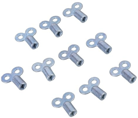 Pack Of 10 Sturdy Metal Radiators Bleed Key For Easy Ventilation And Noise Reductions In Residential And Commercial Use