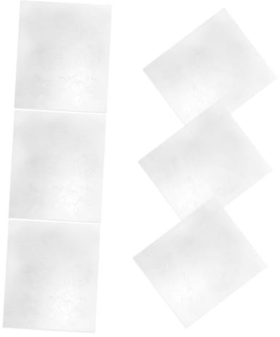 DOITOOL 6 Stück Blatt Schneeflocken-schrumpffolie Artikel Aus Untertasse Kaffeefritteuse Brosche Liefern Süße Untersetzer Für Getränke Ladegerät Utensil Küchenwaage Müll Q Bops Weiß