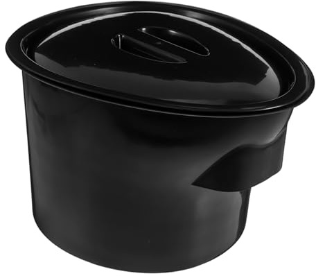IWOWHERO Nachttopf mit Deckel Tragbares Urinal aus Robustem Kunststoff für Ältere Patienten Bettpfanne Geruchsneutral Leicht zu Reinigen für Pflege und Zuhause