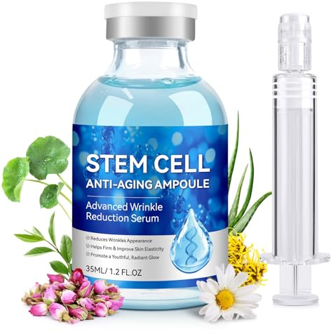 Stem Cell Serum for Face, Stem Cell Anti-Aging Ampoule, Anti Aging Smooth Wrinkles Nourish & Moisturize Skin Serum-1.2 fl.oz