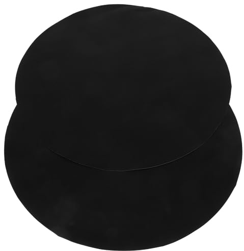 TOGEVAL 2 pièces Tapis de Barbecue Rond Lot de Mat Antiadhésif Réutilisable pour Cuisson BBQ pour Légumes Poisson et Viande