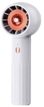 WAFOHSR Ventilador Sin Aspas Mini Ventilador De Mano con Carga USB, Ventilador De Refrigeración Personal Ajustable, Turbo, Portátil, Sin Aspas, For Viajes, Hogar, Oficina, Blanco FáCil De Usar