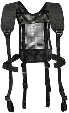 BEAHING Arnés en H, chaleco de carga multifuncional de liberación rápida con hebillas y tirantes ajustables para entrenamiento de caza al aire libre, cinturón en H