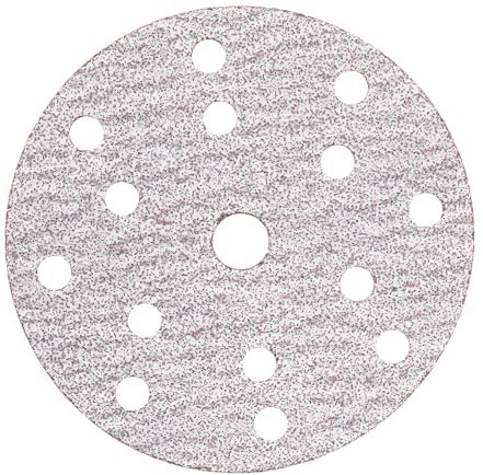 FASTPLUS Disques Abrasifs 150mm 15 Trous G40 Oxyde d’Aluminium Céramique | 50PCS Disques Abrasifs 150mm Marron Auto-agrippant Papier à Poncer Pour Ponceuse Excentrique Bois Métal