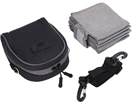 EIMSOAH Bolsa de Filtro para Lente de Cámara, Bolsas Portátiles Duraderas con 8 Ranuras, Fotografía Organizada, para Estuche de Filtros Redondos, Nailon
