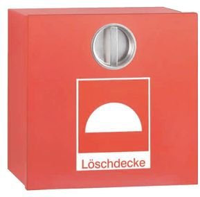 0607. Löschdeckenbehälter - Löschdecke aus text. Glasgewebe - 1800x1600mm