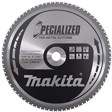 Makita B-33467 Lama Sega Circolare Specialized 305 x 254 mm 78 T Metallo