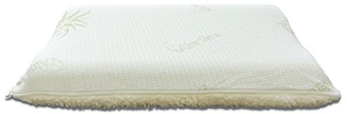 Baldiflex, Kissen Kopfkissen aus Memory Wolle Nackenstützkissen. Mit Futter Seite Wolle und Aloe Vera.
