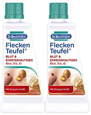 Dr. Beckmann Fleckenteufel Blut & Eiweißhaltiges 2 x 50 ml | Mit Schnell-Fleck-Bindung