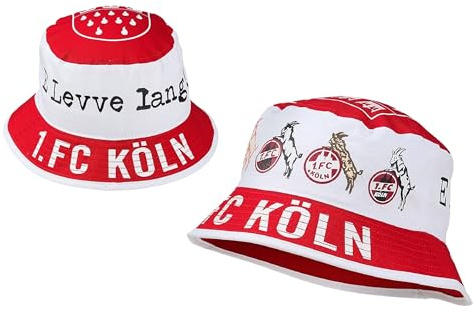 1. FC Köln Fischerhut Vereinsstr. rot-weiß + Lesezeichen I Love Köln | Sommerhut, Sonnenhut, Unisex, Hut, Schlapphut