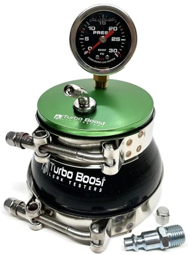 4 inch Turbo Boost Leak Tester - Leak Detector - 6061 Billet Aluminum - 30 PSI - Check Test Intake Charge Pipe Pressure Leaks - Includes Both Tire and 1/4 Air Fititng