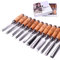 ATOPLEE 12 herramientas de tallado de madera para carpintería, juego profesional de cinceles de madera con estuche premium y bolsas enrollables para carpintero, regalo para artesanos en la mayoría de