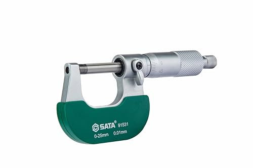 SATA ST91531SC Bügelmessschraube 0-25 mm Außenmikrometer, Extrem Hohe Präzision 0.004 mm