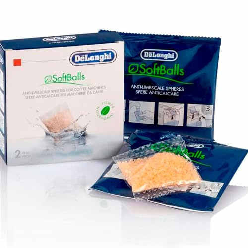 Anakel Home Descalcificador Delonghi Softball 5513282331 para Cafetera De'Longhi con Depósito | Productos de Limpieza Cafetera, Esferas Antical, 2 Bolsas