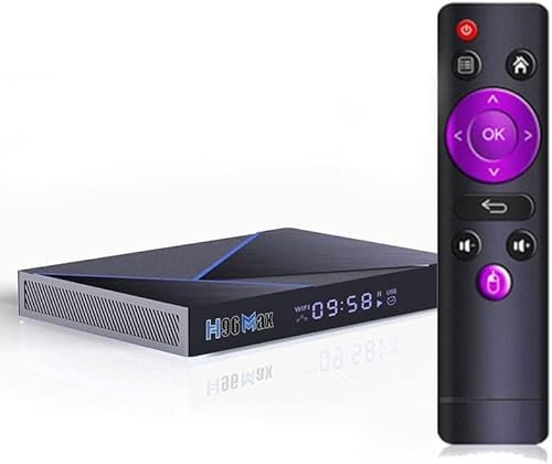 AMITVA Android TV Box 12.0, H96 V58 Smart Tv Box 8GB RAM + 64GB ROM RK3566 Support 8K Decoding USB 3.0 2.4G 5G Wifi BT 4.0 ​With BT Voice Control Gyroscope Remote Controi,2GB+16GB