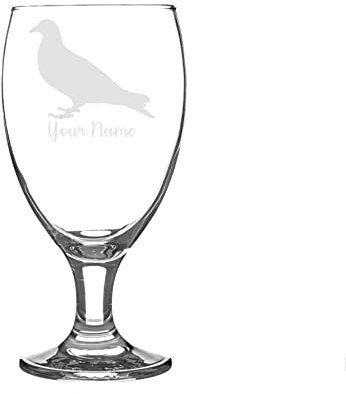 Personalised Pigeon Craft Beer Snifter Glass Animal Gift for Him for Her