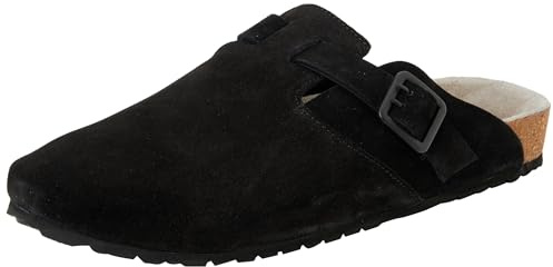 JACK&JONES Herr JFWLOUIS Suede Mule Clogs, antracit, 41 EU, antracit, 41 EU