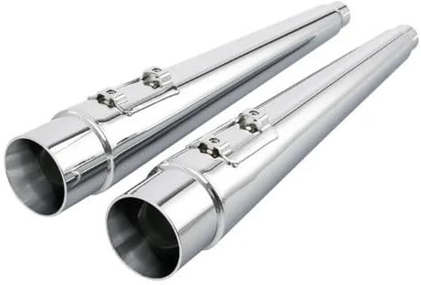 Motorrad Auspuffrohr Für Harley Für Touring Für Road King Für Street Glide 1995-2016 Motorrad 4 Megaphon Slip-On Auspuff Schalldämpfer MCQNDS(Chrome)