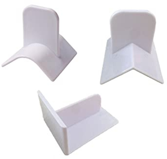 Veesper 3 Pieces Fondant Smoother 3 Different Cake Decorate Smoother Polisher Fondant Smoothing Tool Cake Edge Smoother