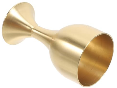 OFFSCH Copa Diseño Retro Único para Vino de Aleación de Cobre Dorada Práctica y Segura Boca, Adecuado para Meditación y Decoración de Templo
