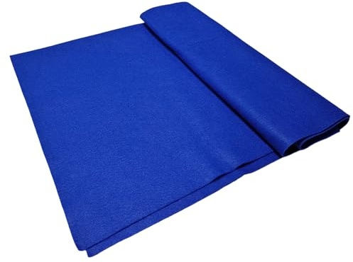 Jtnohx Mörkblå filt, filtväv för hantverk, mjuk hantverksfilt för konst- och hantverksprojekt, 1,4 mm tjock 91x135 centimeter