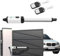 Garagentorantrieb Drehtorantrieb Flügeltorantrieb Doppelflügeltor Hof Torantrieb Flügeltor Automatischer Toröffner Automatik 50W Max. 300KG pro Flügel Mit 2x Fernbedienung