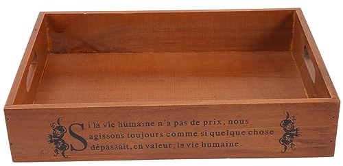 SOLUSTRE Wooden Letter Tray Storage Box Pot Stand for Indoor Garden Room Corridor Sturdy Structure for Decorative Pot Holders
