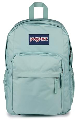 JANSPORT Big Day Pack Zaino grande, scomparto per laptop 15in, 43.5 x 19 x 32.5 cm, Faded Sage, Green