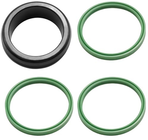 Hoypeyfiy Satz mit 4 11617790547 Formdichtung Ladeluftkühler Dichtring Turboschlauchdichtungen, Ersatz für BMW 3 Series E46 330d 330xd 1999-2005, Ersetzt 11617789049
