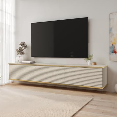 Komodee TV Schrank Banff TV175 MDF F1 Beige/Eiche Artisan 175x30x32 cm