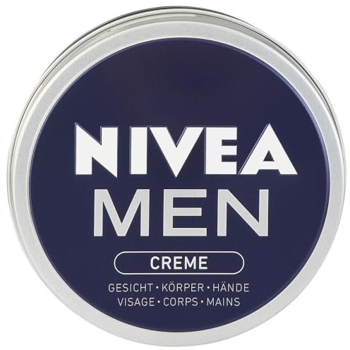 NIVEA MEN Creme, pflegende Hautcreme mit Vitamin E für intensive Feuchtigkeit,Hautpflege für Männer, ideal für Körper, Gesicht und Hände (150 ml) (Packung mit 3)