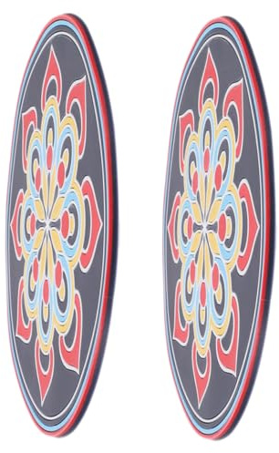 Toddmomy 2 Stück Klangschalenkissen Groß Mandala Bestickt Rutschfestes Schalenpad Für Meditation Und Klangtherapie