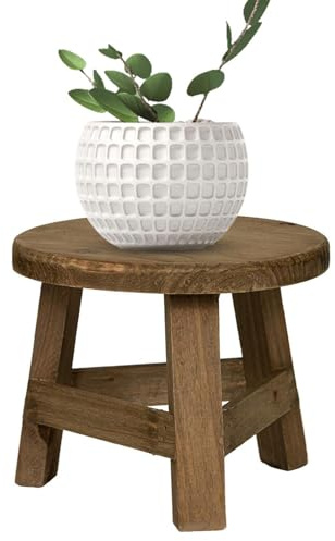Holzpflanze Stand-Holzhocker Display Stand | Idealer Pflanzentisch | Holzhocker Ausstellungsstand Steckdoßstand Ständer Holzstuhl Stuhl Pflanze Ausstellung Hocker Blütenstopphalter Pflanzentopf Stände