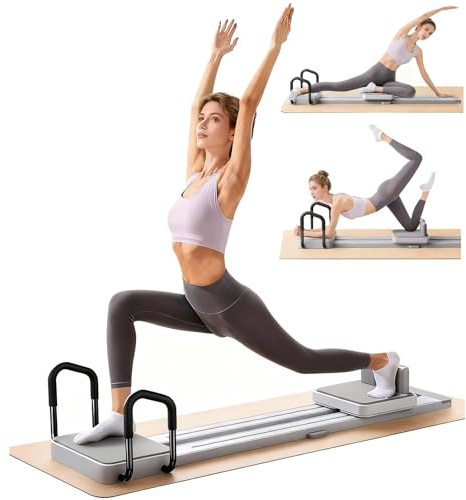 ExeractFit Pilates Reformer Machine Équipement pour Maison et Salle de Sport Convient Avancés et Débutants Pilates Board Planche Pilate Ski Trainer Soft Body Appareil