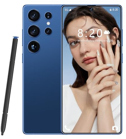 ULUCAN S26 Ultra Global Version 5G Smartphone, Dual Sim Card, 7.3INCH HD Screen, 8000Mah, Waterproof Outdoor Cellphones, Support Face Recognition, Android 14.0 OS,Dark Blue-1TB