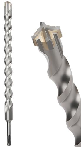 MOXPIFY 28mm SDS Masonry Drill Bit 360mm Long for Reinforced Concrete | Brick Walls, 28 mm Hammer SDS Plus Drill Bit (28mm x 360mm)