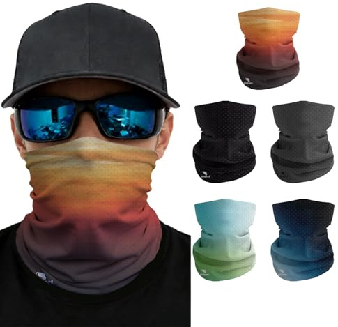 Summer Cooling Neck Gaiter - UPF 50+ Sun Protection, Breathable Mesh Ice Silk Face Mask for Cycling, Running, Hiking, Fishing
