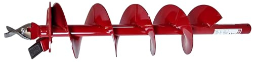 Genuine OEM Earth Auger Bit PSD8 Compatible with Ground Hog, Rice Hydro, General Auger and Others with 7/8 Square Female Drive