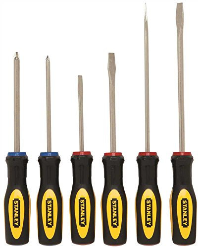Stanley Hand Tools 60-060 - Juego de 6 destornilladores de punta plana y Phillip