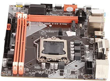 Tbest Rboard WiFi, Carte Mère 1155 Micro ATX, Carte Mère Lga 1155 B75, Carte Mère de Bureau pour Disque Dur B75 M.2 Haute Vitesse 1155 Broches USB3.0 SATA3 DDR3