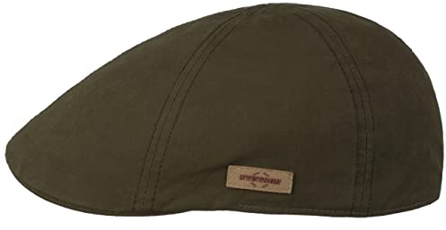 Stetson Texas Waxed Cotton Flatcap Klassische Schirmmütze Unisex Wasserabweisend Herbst Winter