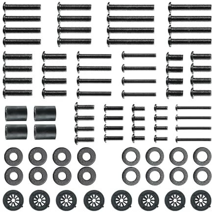 AOKCOS Accessoires pour Téléviseur ou Moniteur jusqu'à 80 pouces,Kit Universel de Vis M4 M5 M6 M8 Vis pour Téléviseur Rondelles d'écartement