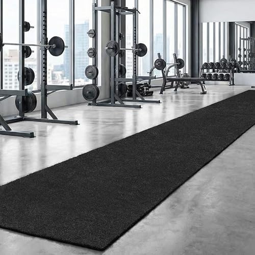 FORZA Sprint/Sled Track | Artificial Turf Training Surface for Indoor & Outdoor Use (Black)