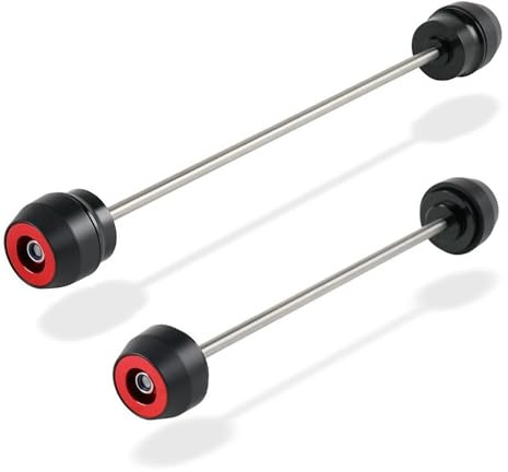 HZBHD Sturzschutz Sturzpads Motorrad-Rahmengleiter Für Vorder- Und Hinterrad, Achse, Gabel, Sturzpads Für Aprilia Dorsoduro 900 Shiver 750 Fallschutz(ROT)
