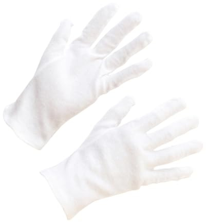 ERINGOGO 12 paia Guanti Protettivi Antiscivolo da Protezione Mani per Lavori all Aperto Ispezione Gioielli e Uso Ripetuto